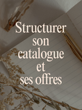 Atelier : Structurer son catalogue et ses offres